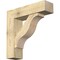 Ekena Millwork Funston Block Rough Sawn Bracket w/ Offset Brace, Douglas Fir, 8"W x 30"D x 30"H BKT0806X30X30FST05RDF - alternate 1